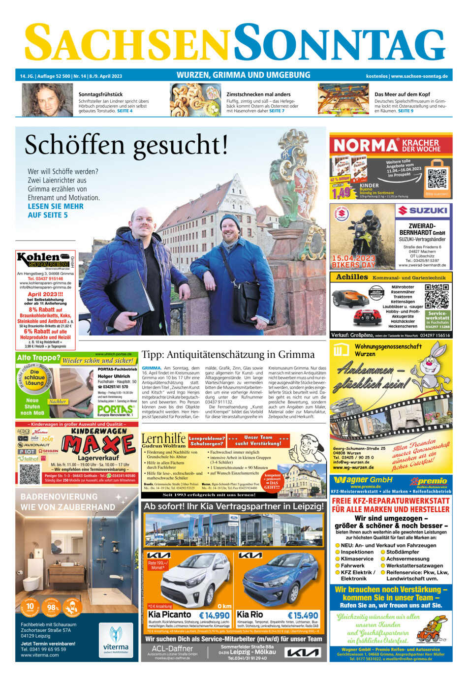 Sachsen-Sonntag Wurzen_Grimma vom Samstag, 08.04.2023