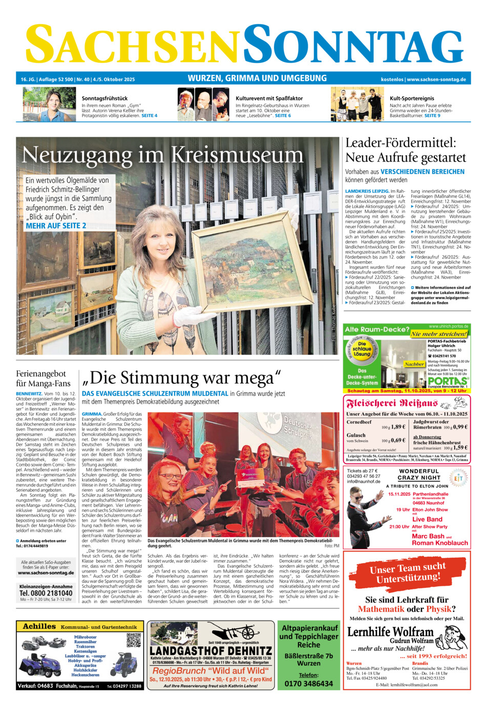 Sachsen-Sonntag Wurzen_Grimma vom Samstag, 04.10.2025
