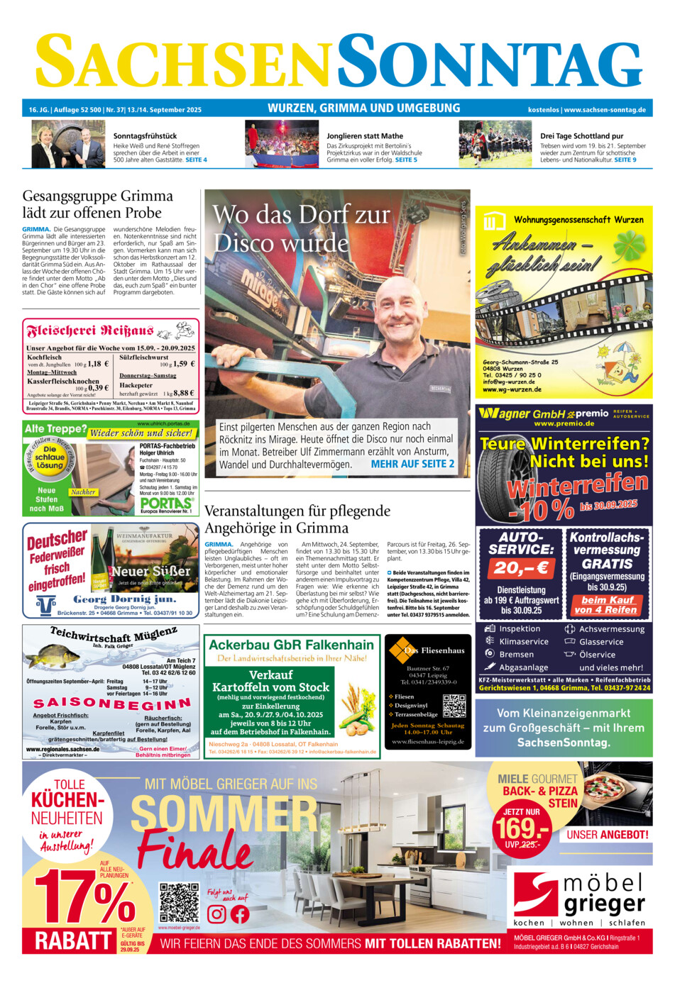 Sachsen-Sonntag Wurzen_Grimma vom Samstag, 13.09.2025