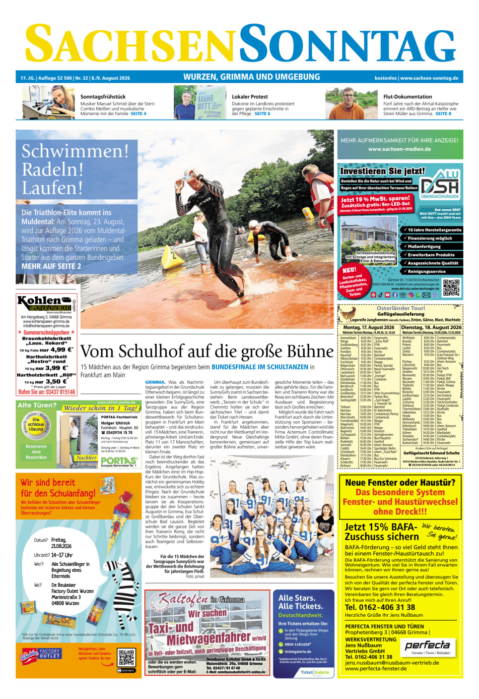 Sachsen-Sonntag Wurzen_Grimma vom Samstag, 08.08.2026