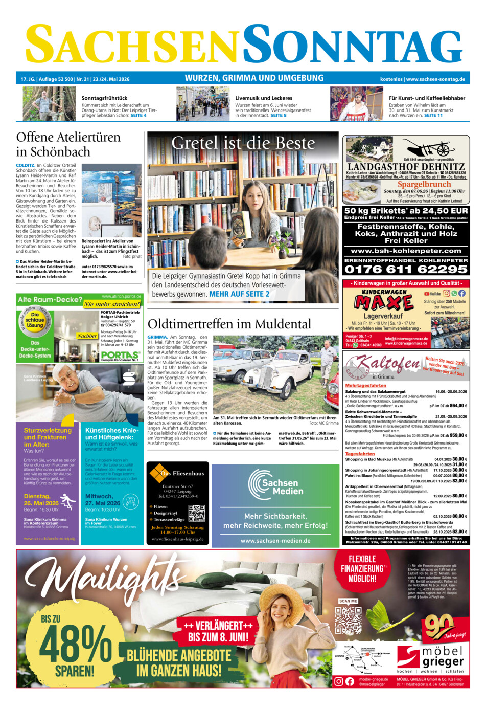 Sachsen-Sonntag Wurzen_Grimma vom Samstag, 23.05.2026