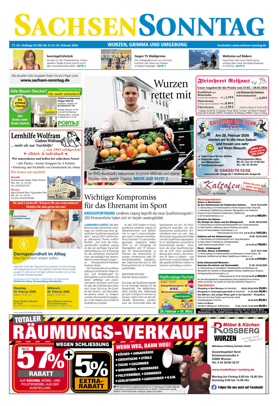 Sachsen-Sonntag Wurzen_Grimma vom Samstag, 21.02.2026