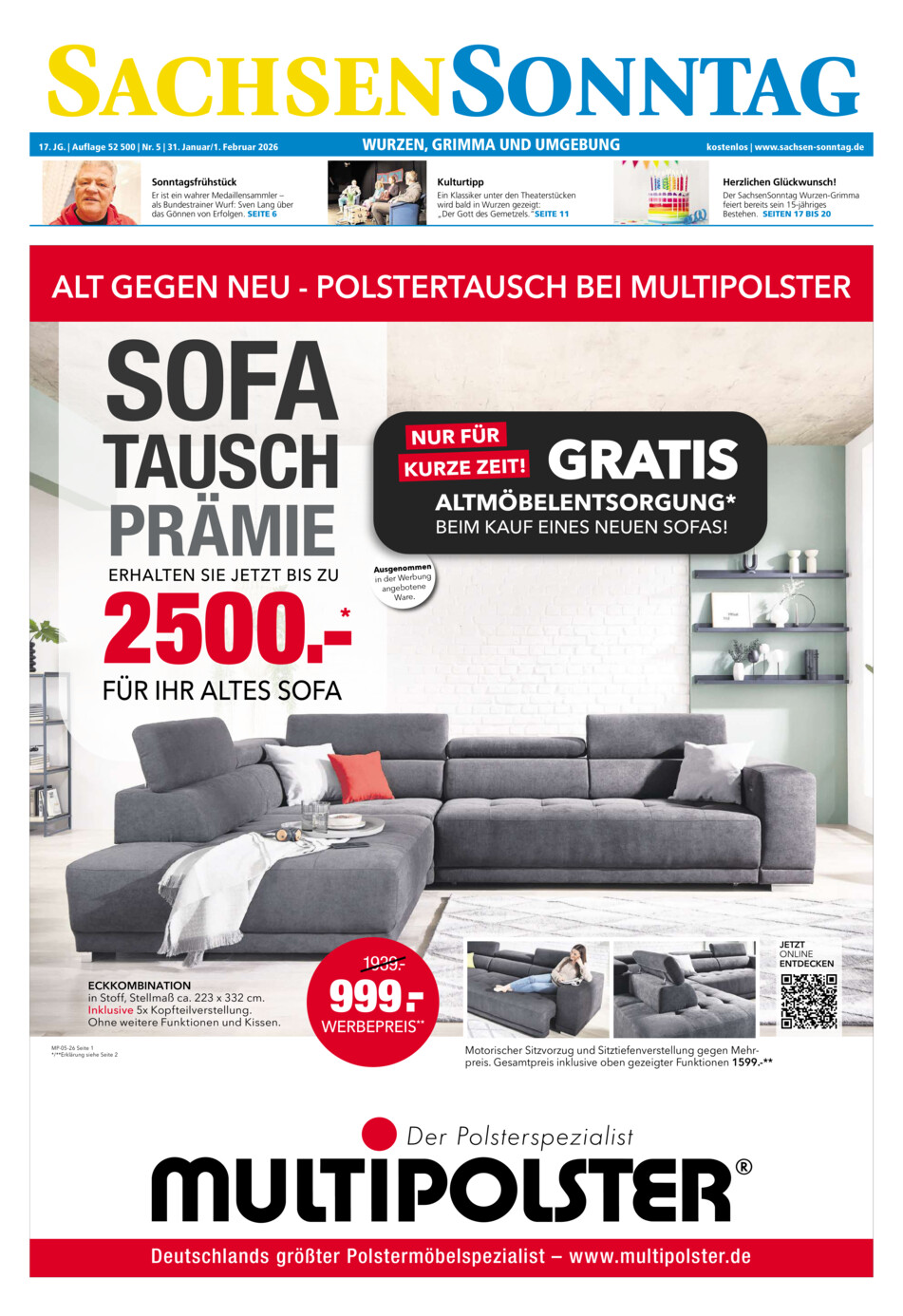 Sachsen-Sonntag Wurzen_Grimma vom Samstag, 31.01.2026