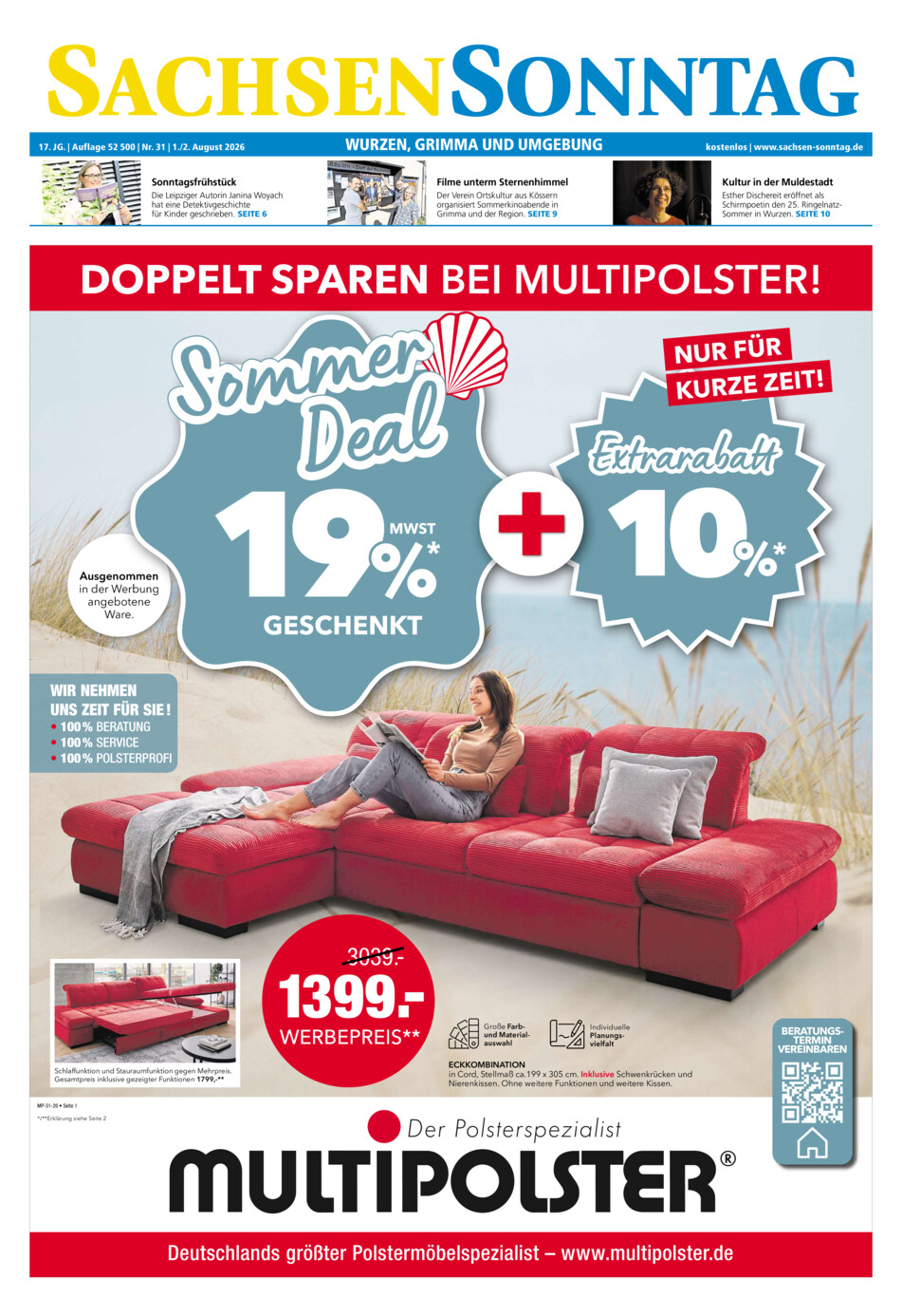 Sachsen-Sonntag Wurzen_Grimma vom Samstag, 01.08.2026