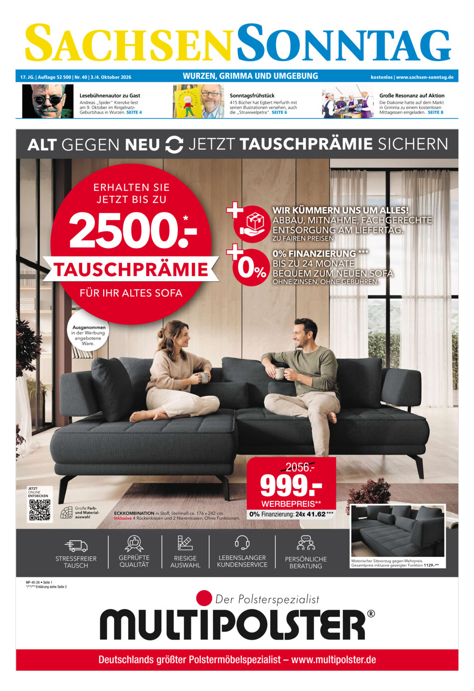 Sachsen-Sonntag Wurzen_Grimma vom Samstag, 03.10.2026