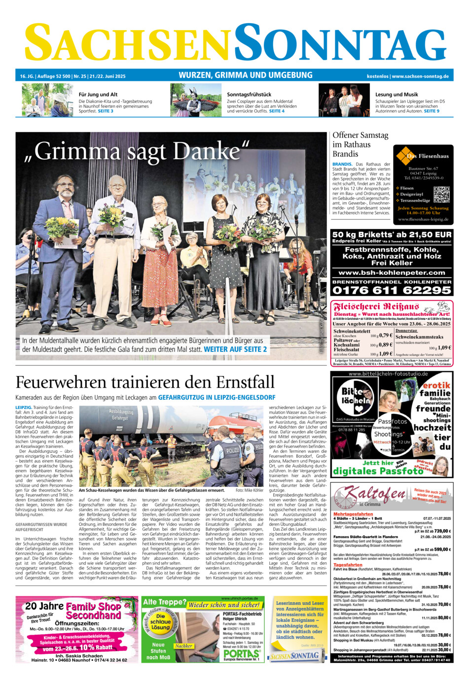 Sachsen-Sonntag Wurzen_Grimma vom Samstag, 21.06.2025