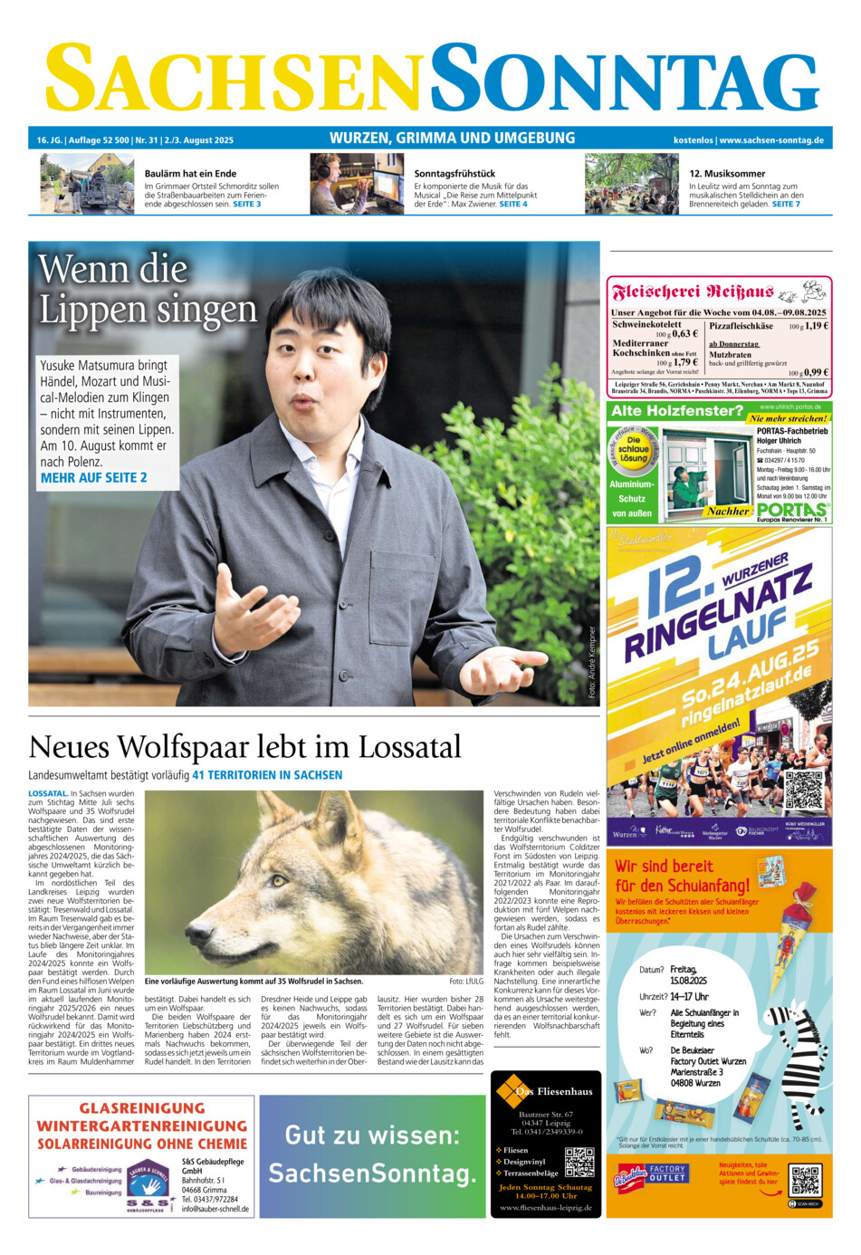 Sachsen-Sonntag Wurzen_Grimma vom Samstag, 02.08.2025