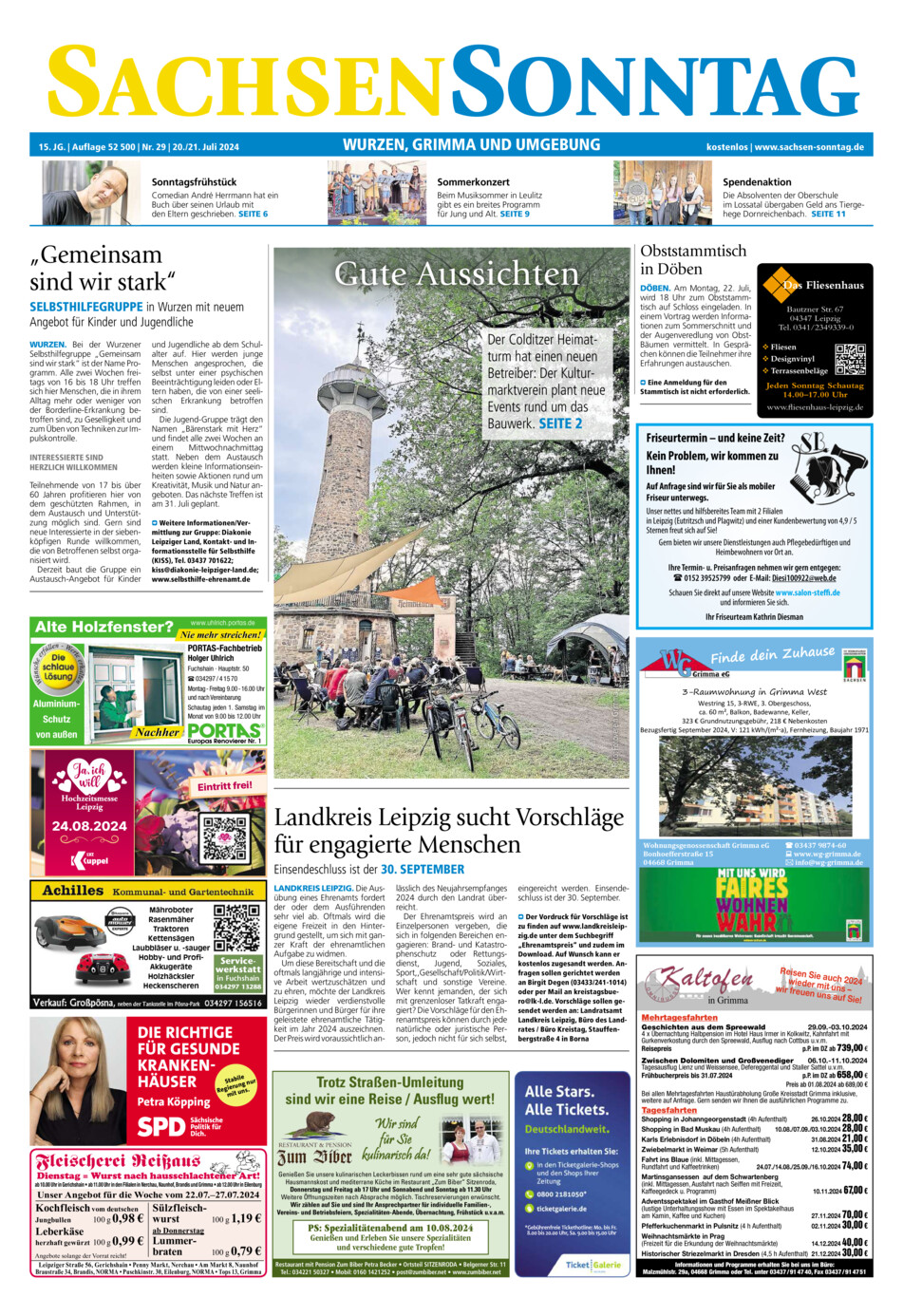 Sachsen-Sonntag Wurzen_Grimma vom Samstag, 20.07.2024