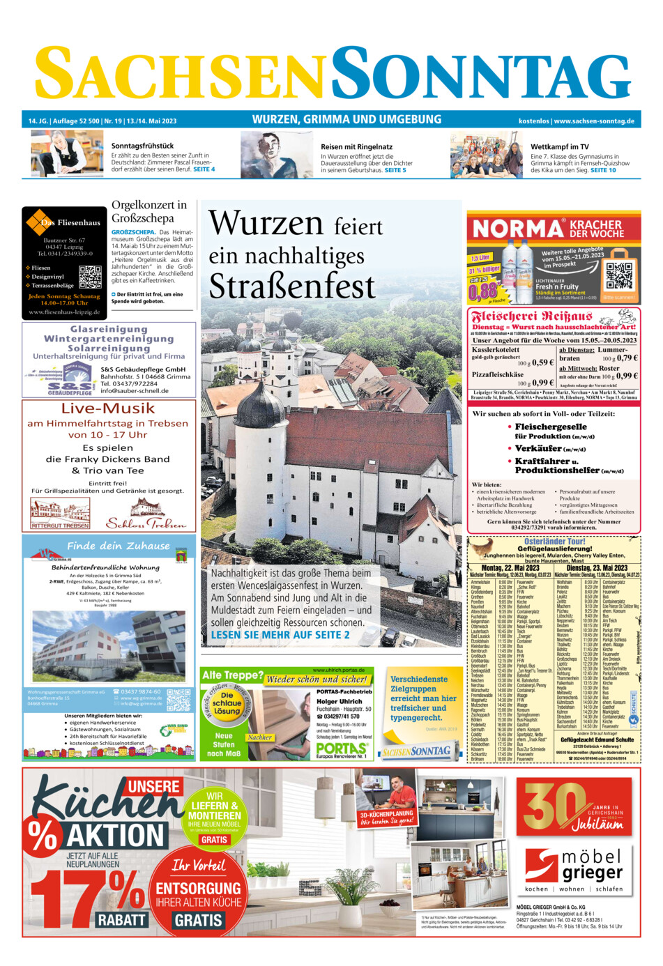 Sachsen-Sonntag Wurzen_Grimma vom Samstag, 13.05.2023