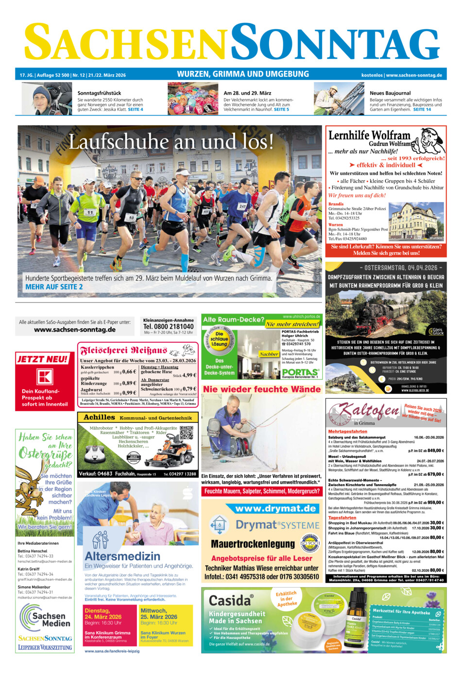 Sachsen-Sonntag Wurzen_Grimma vom Samstag, 21.03.2026