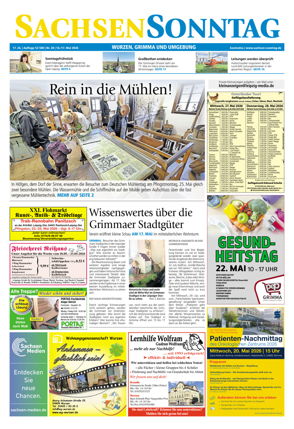 Sachsen-Sonntag Wurzen_Grimma vom Samstag, 16.05.2026