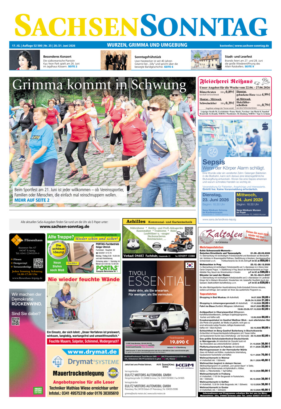 Sachsen-Sonntag Wurzen_Grimma vom Samstag, 20.06.2026