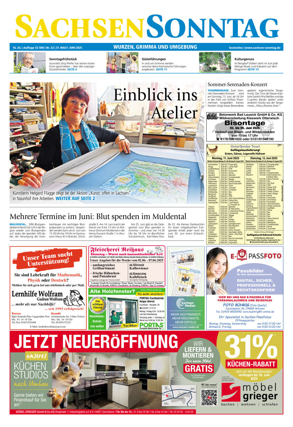 Sachsen-Sonntag Wurzen_Grimma vom Samstag, 31.05.2025