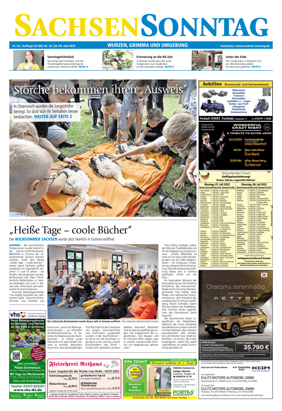 Sachsen-Sonntag Wurzen_Grimma vom Samstag, 28.06.2025