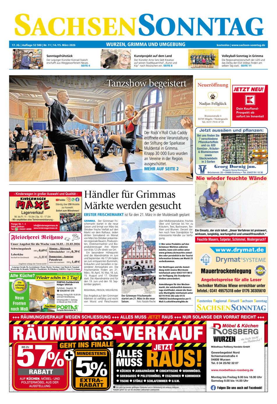 Sachsen-Sonntag Wurzen_Grimma vom Samstag, 14.03.2026