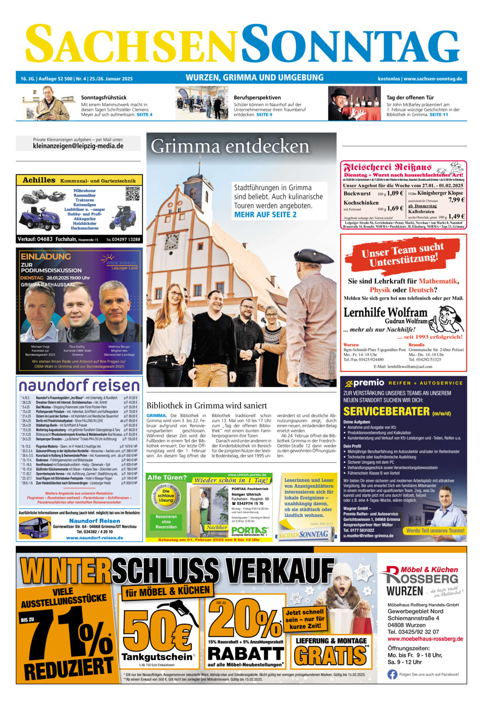 Sachsen-Sonntag Wurzen_Grimma vom Samstag, 25.01.2025