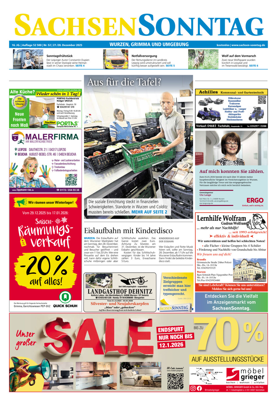 Sachsen-Sonntag Wurzen_Grimma vom Samstag, 27.12.2025