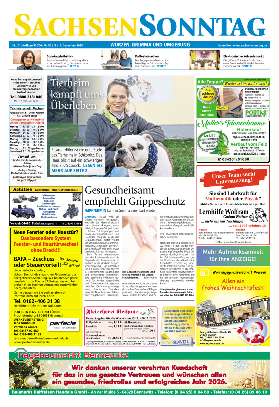 Sachsen-Sonntag Wurzen_Grimma vom Samstag, 13.12.2025