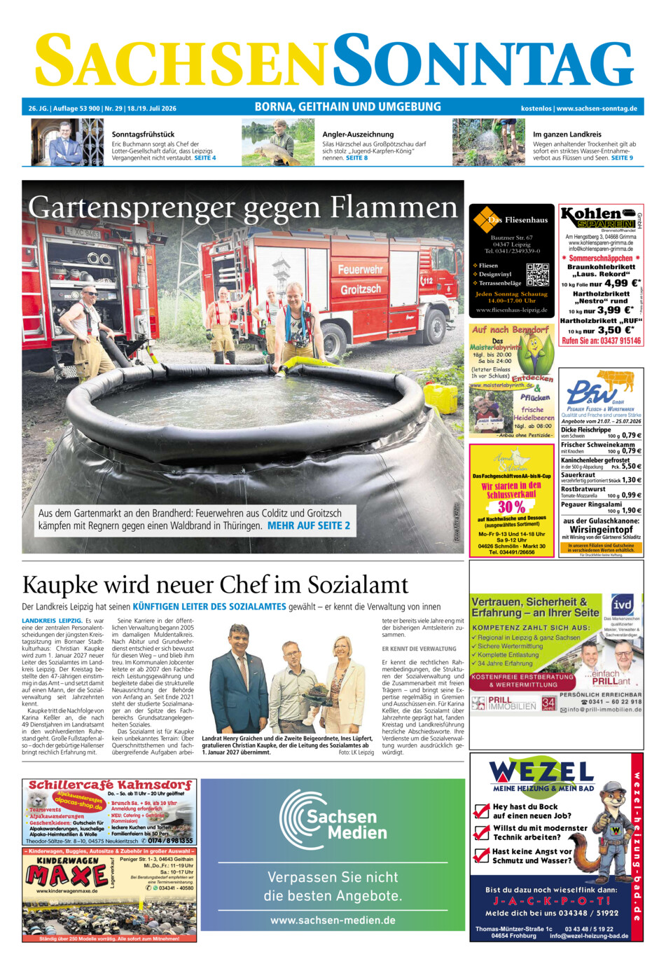 Sachsen-Sonntag Borna_Geithain vom Samstag, 18.07.2026