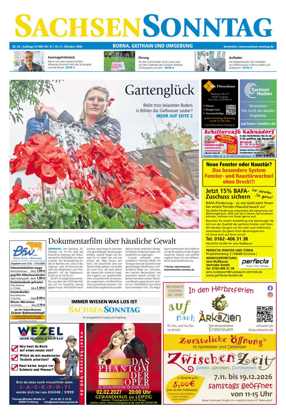 Sachsen-Sonntag Borna_Geithain vom Samstag, 10.10.2026