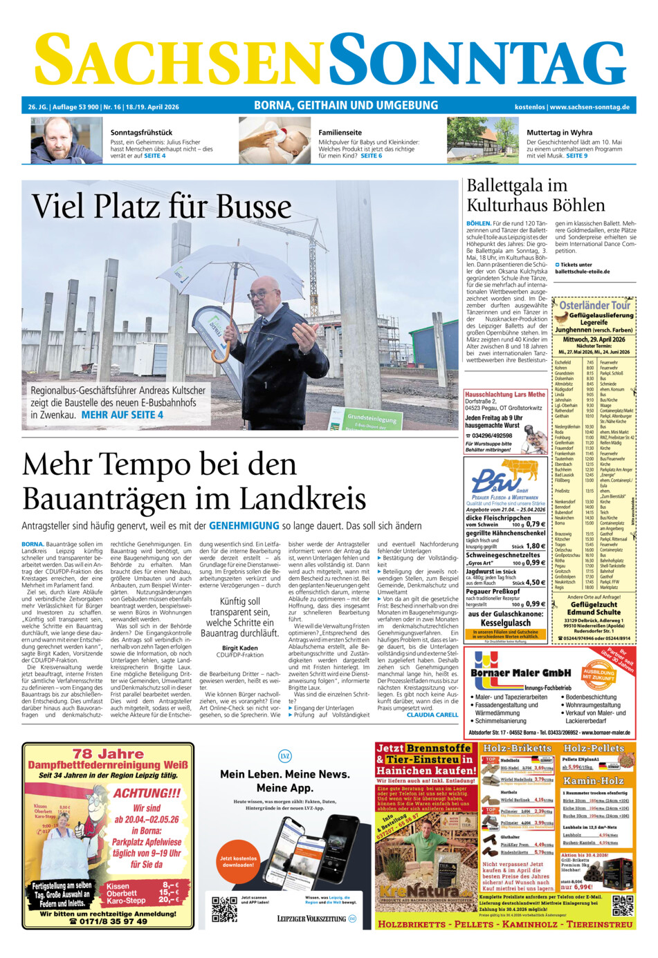 Sachsen-Sonntag Borna_Geithain vom Samstag, 18.04.2026
