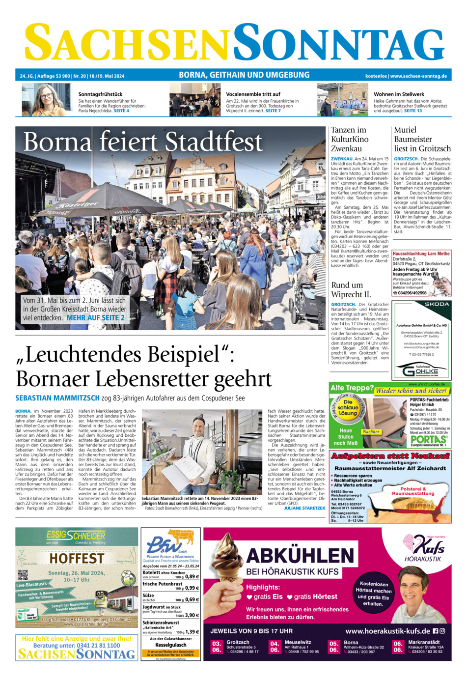 Sachsen-Sonntag Borna_Geithain vom Samstag, 18.05.2024