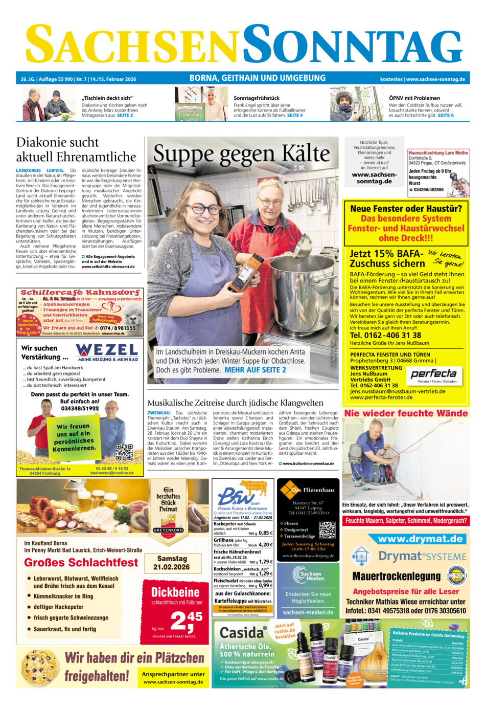 Sachsen-Sonntag Borna_Geithain vom Samstag, 14.02.2026