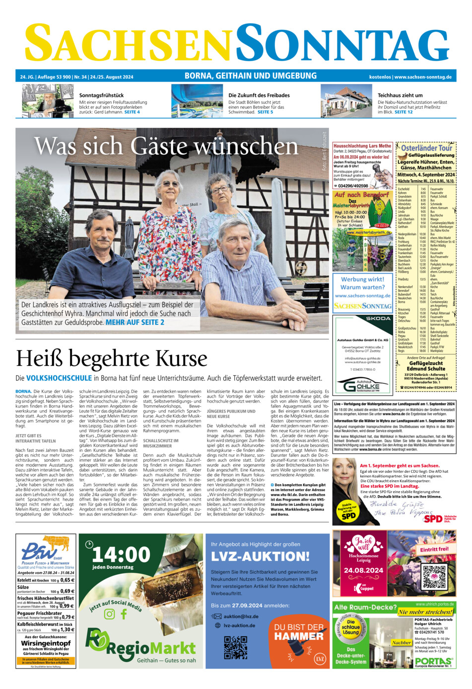 Sachsen-Sonntag Borna_Geithain vom Samstag, 24.08.2024