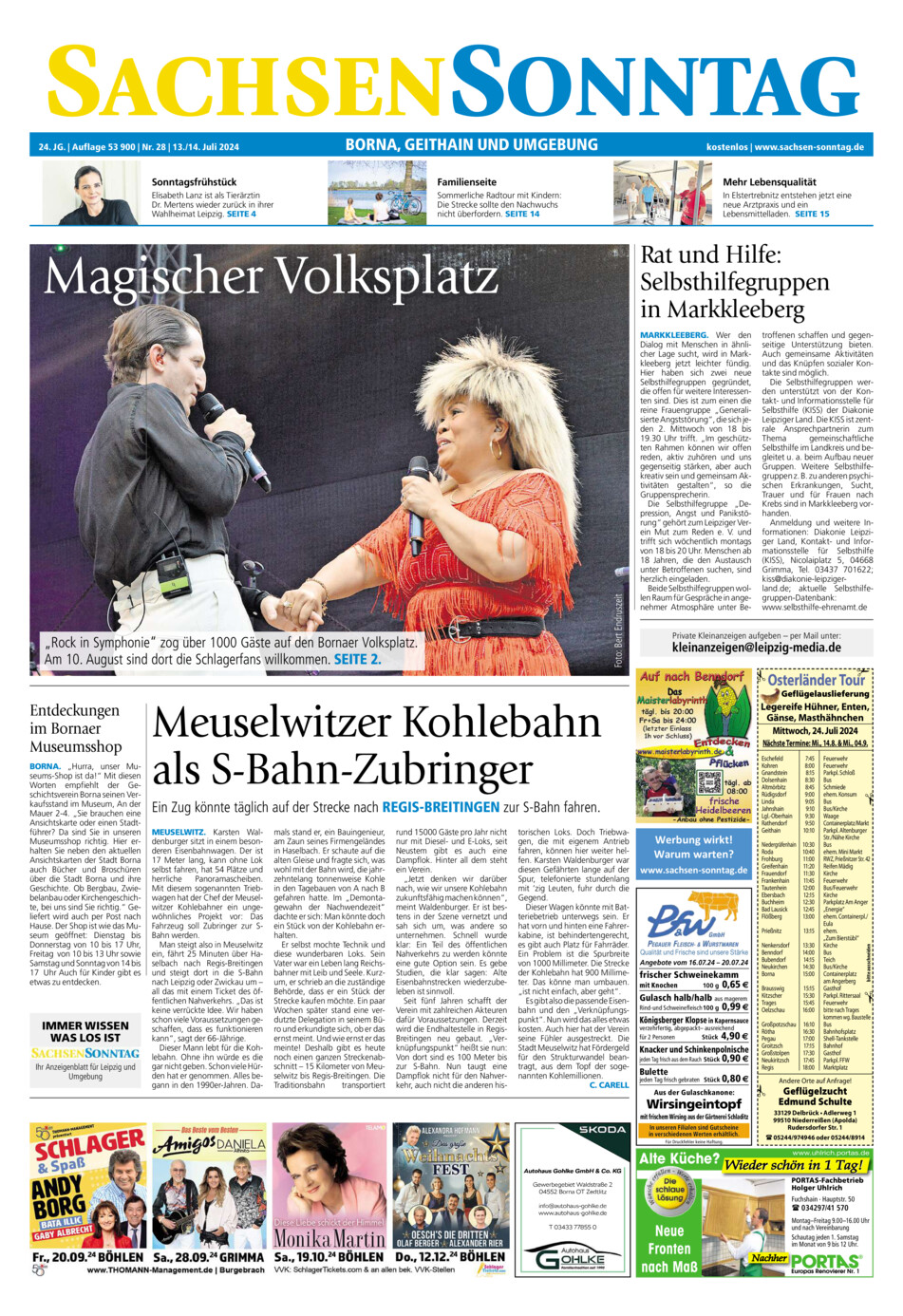 Sachsen-Sonntag Borna_Geithain vom Samstag, 13.07.2024