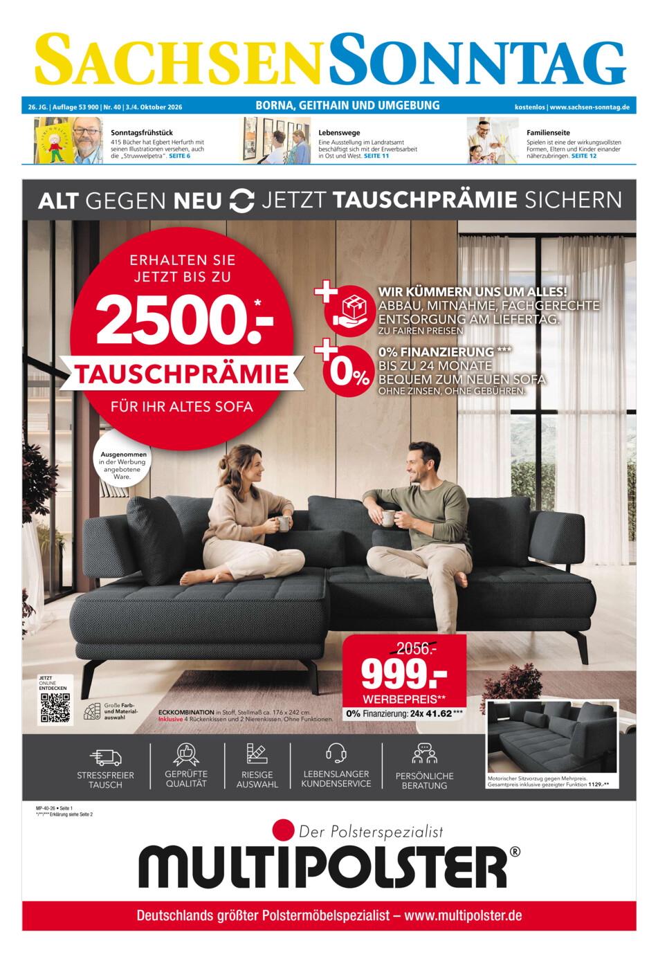 Sachsen-Sonntag Borna_Geithain vom Samstag, 03.10.2026
