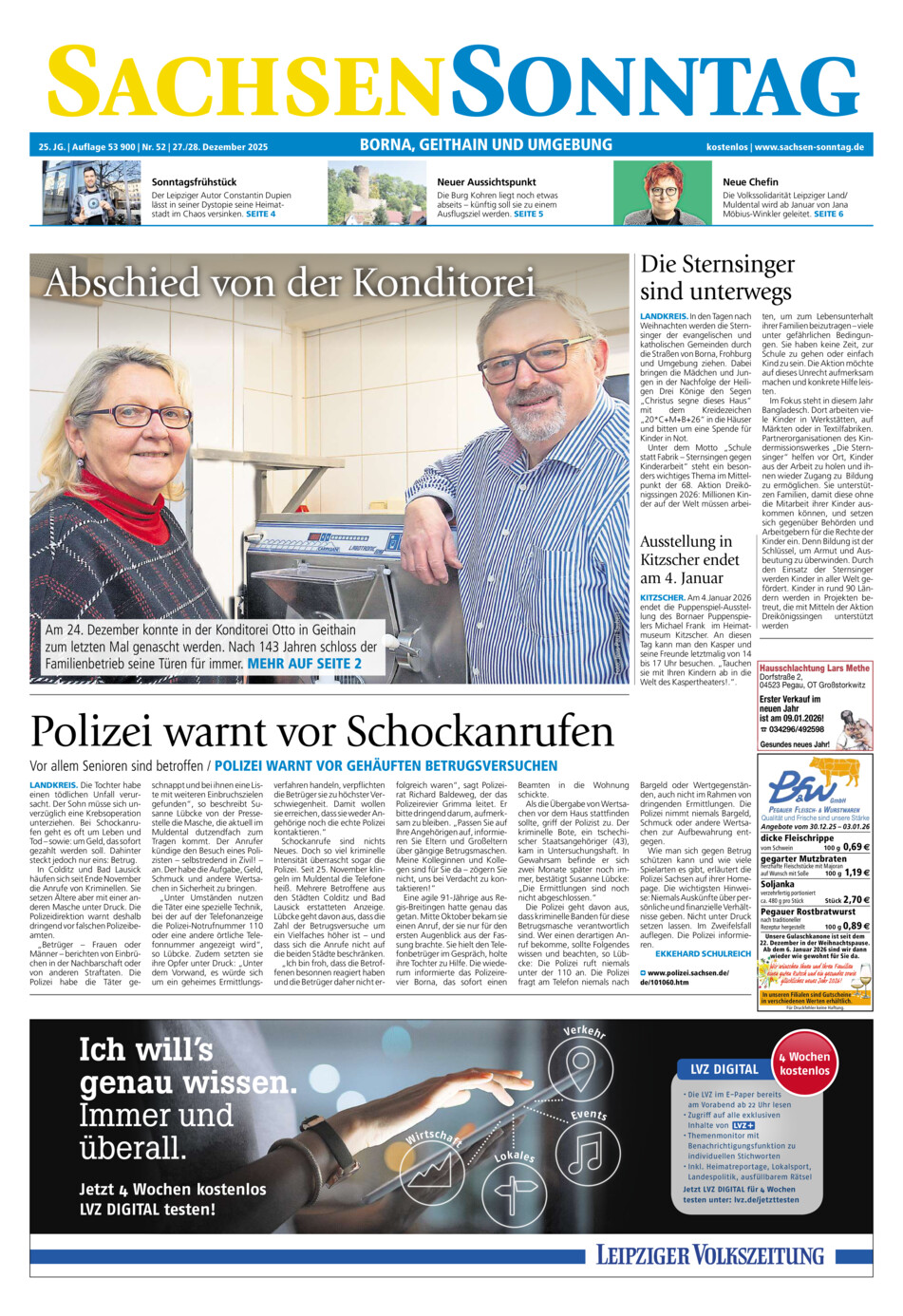 Sachsen-Sonntag Borna_Geithain vom Samstag, 27.12.2025