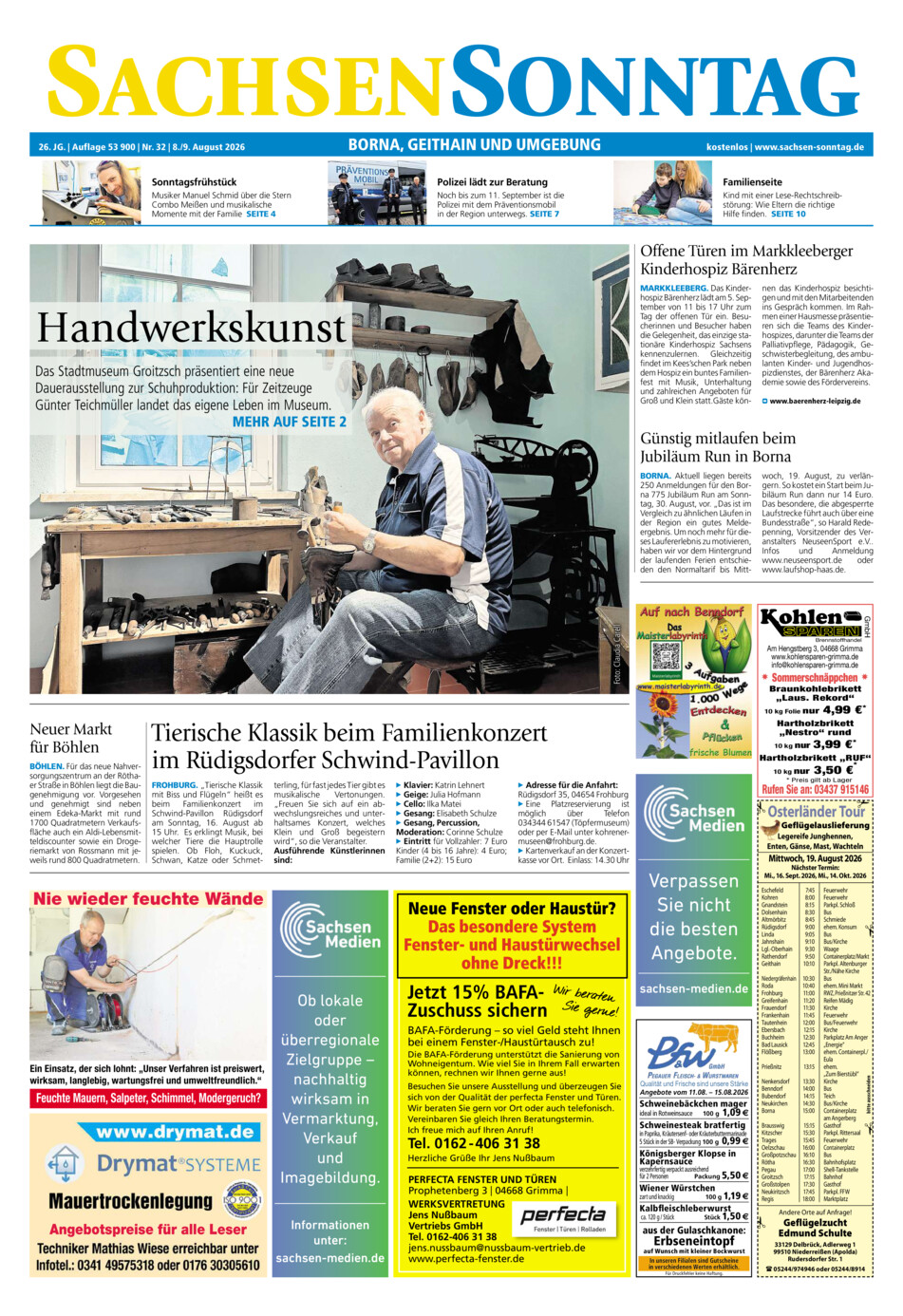Sachsen-Sonntag Borna_Geithain vom Samstag, 08.08.2026