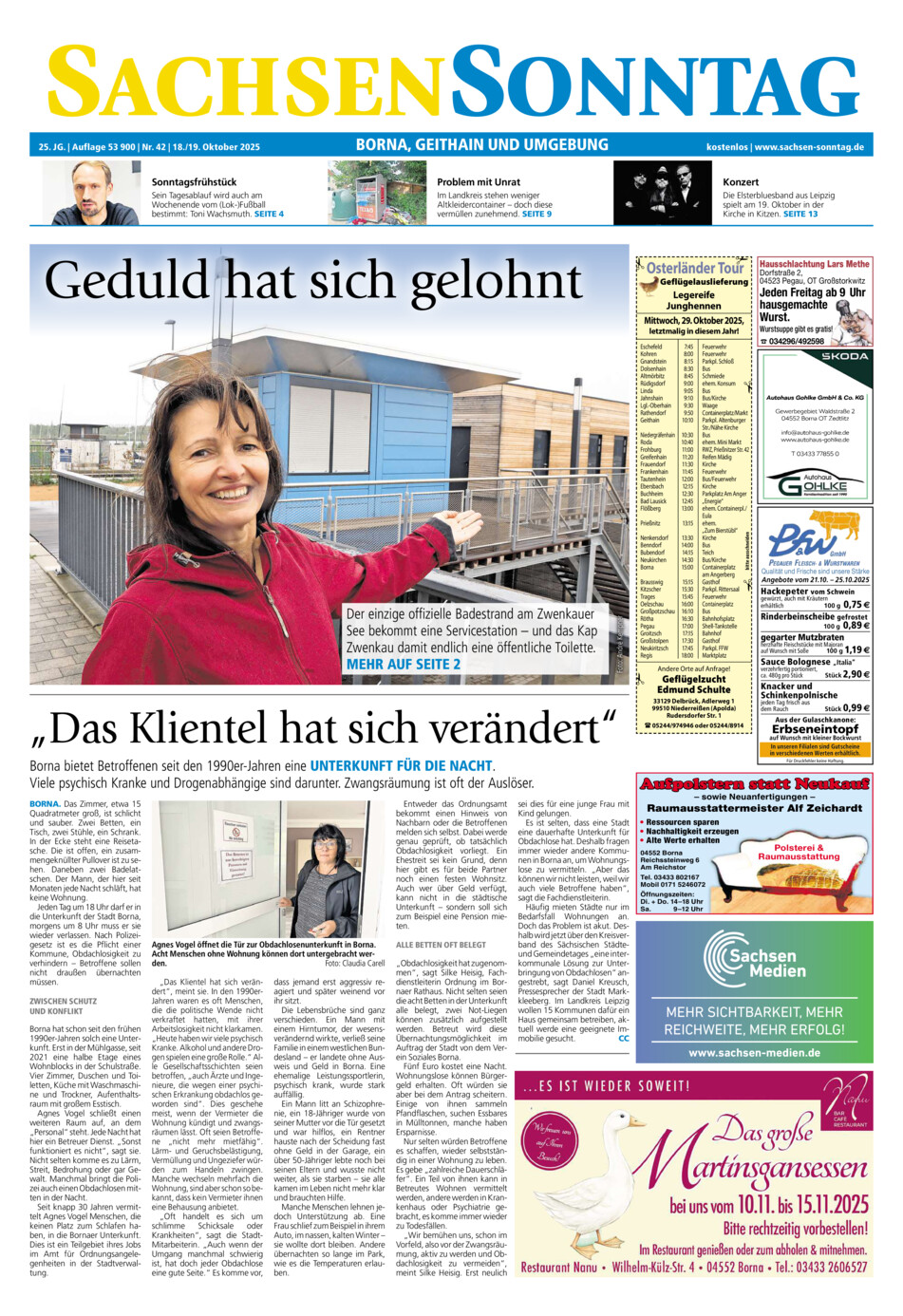 Sachsen-Sonntag Borna_Geithain vom Samstag, 18.10.2025