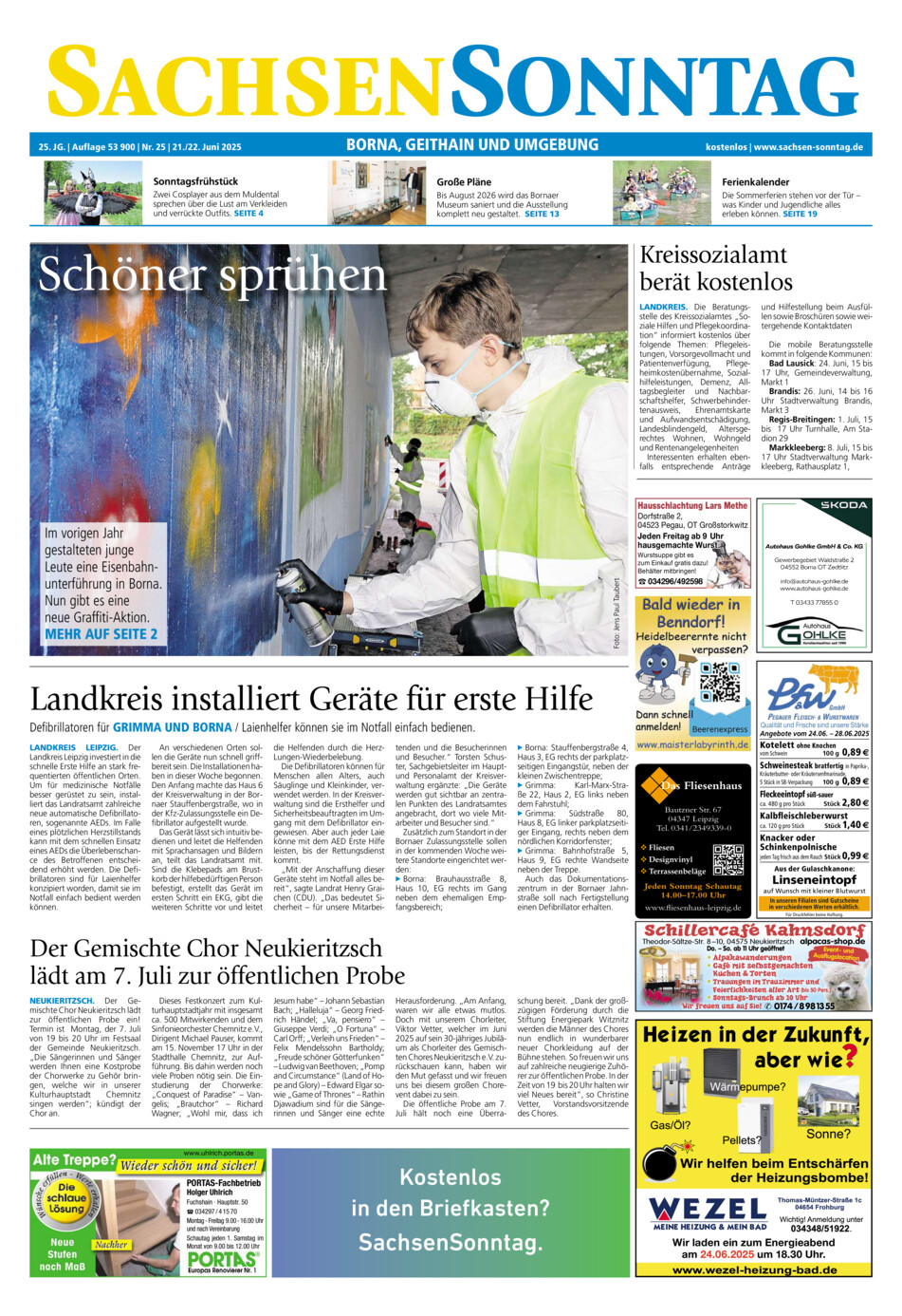 Sachsen-Sonntag Borna_Geithain vom Samstag, 21.06.2025