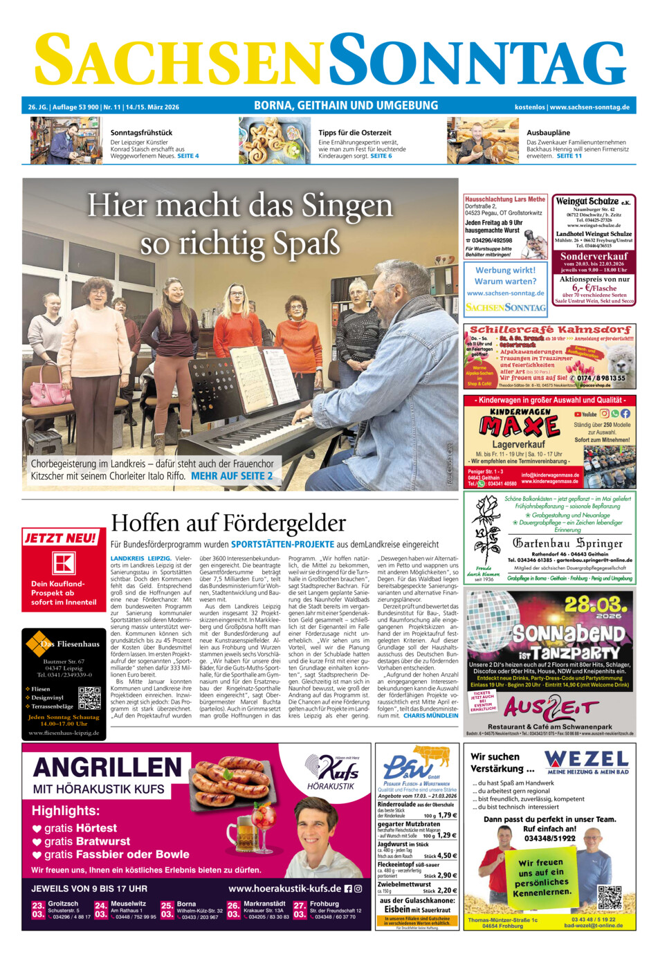 Sachsen-Sonntag Borna_Geithain vom Samstag, 14.03.2026