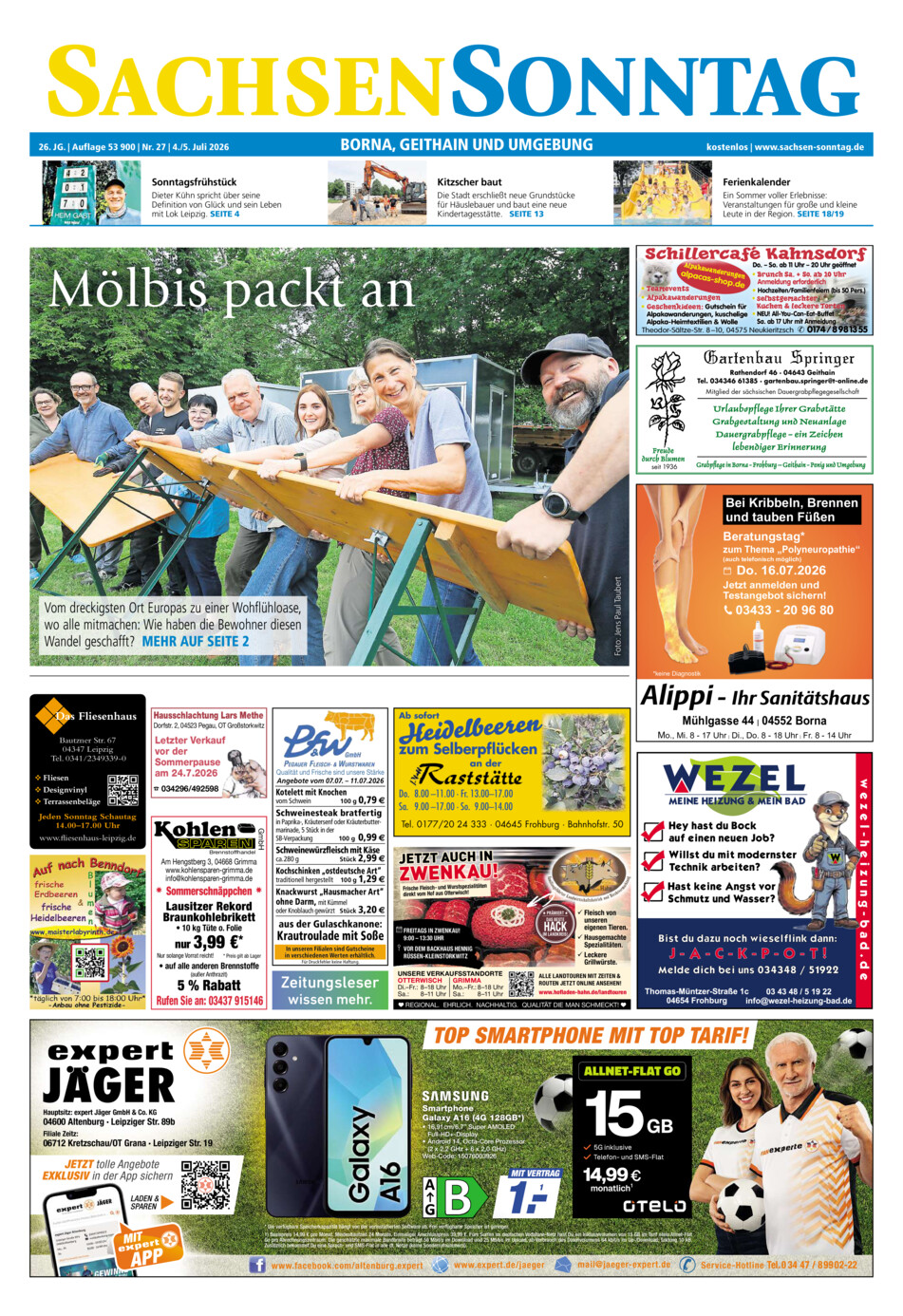 Sachsen-Sonntag Borna_Geithain vom Samstag, 04.07.2026