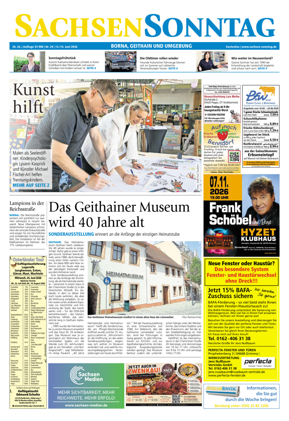 Sachsen-Sonntag Borna_Geithain vom Samstag, 13.06.2026