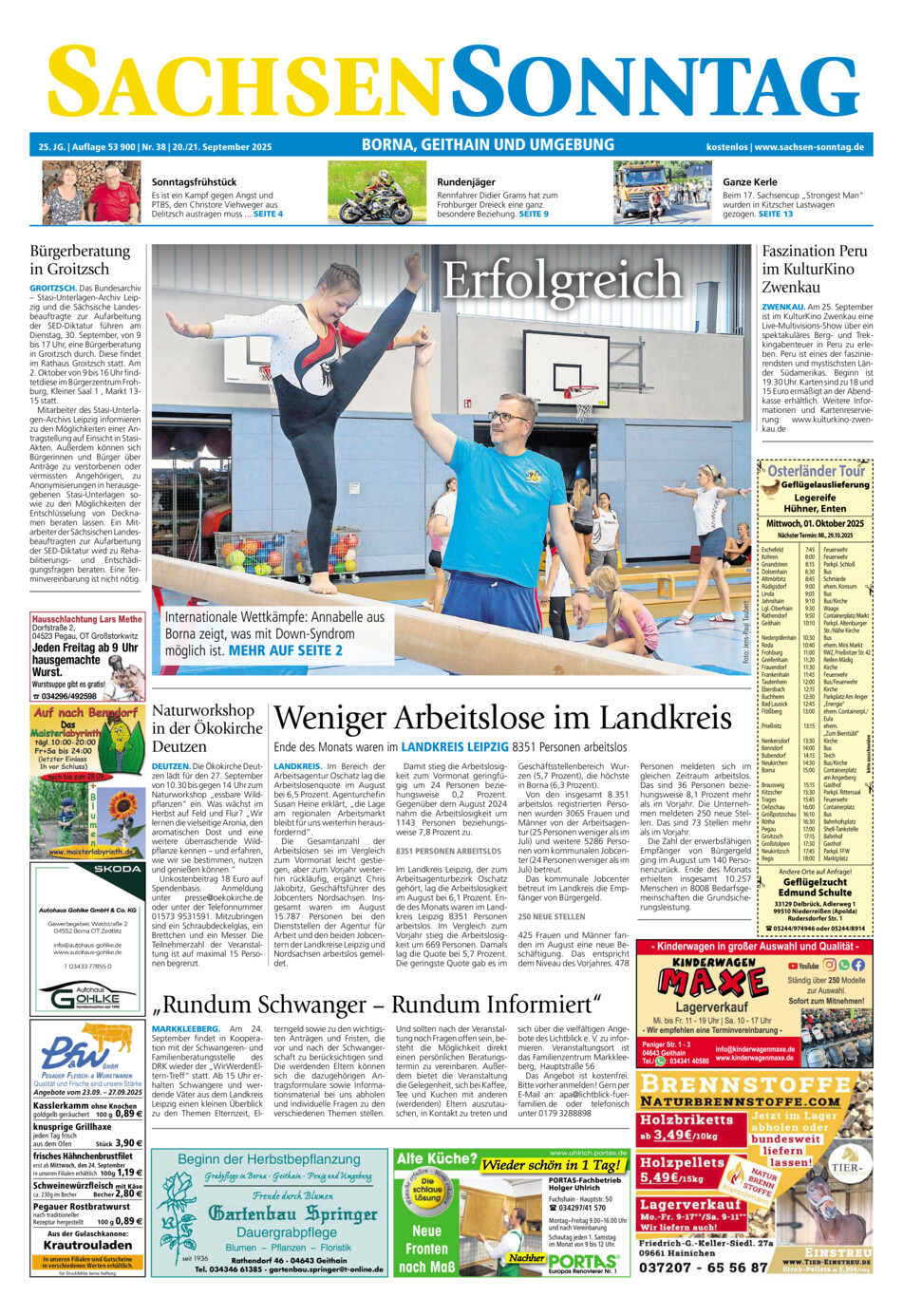 Sachsen-Sonntag Borna_Geithain vom Samstag, 20.09.2025