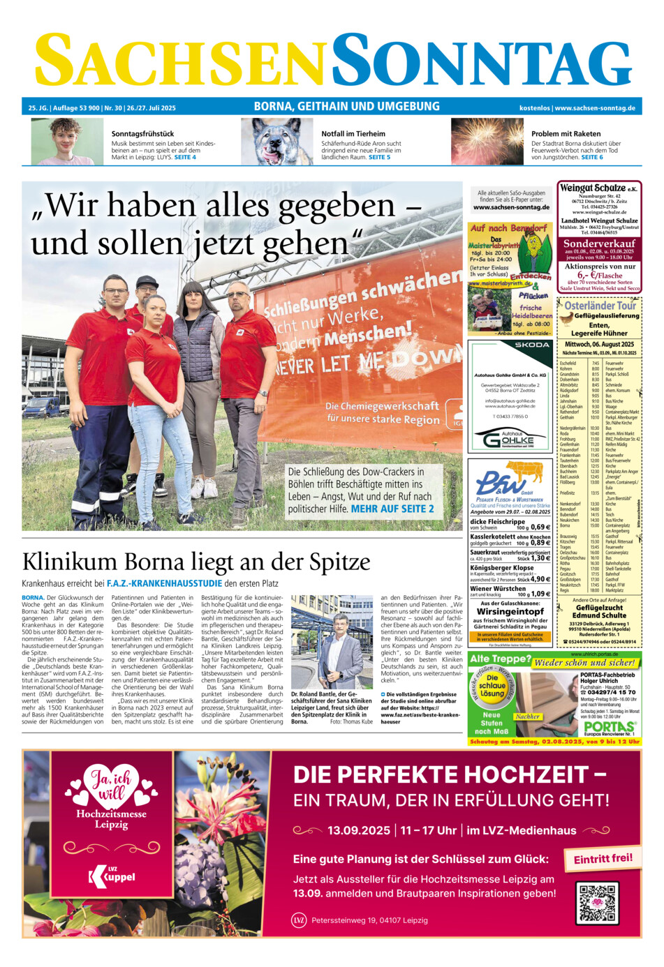 Sachsen-Sonntag Borna_Geithain vom Samstag, 26.07.2025