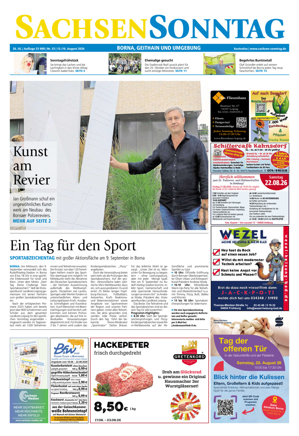 Sachsen-Sonntag Borna_Geithain vom Samstag, 15.08.2026