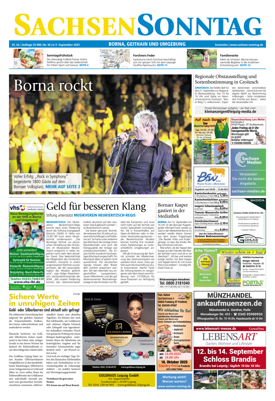 Sachsen-Sonntag Borna_Geithain vom Samstag, 06.09.2025
