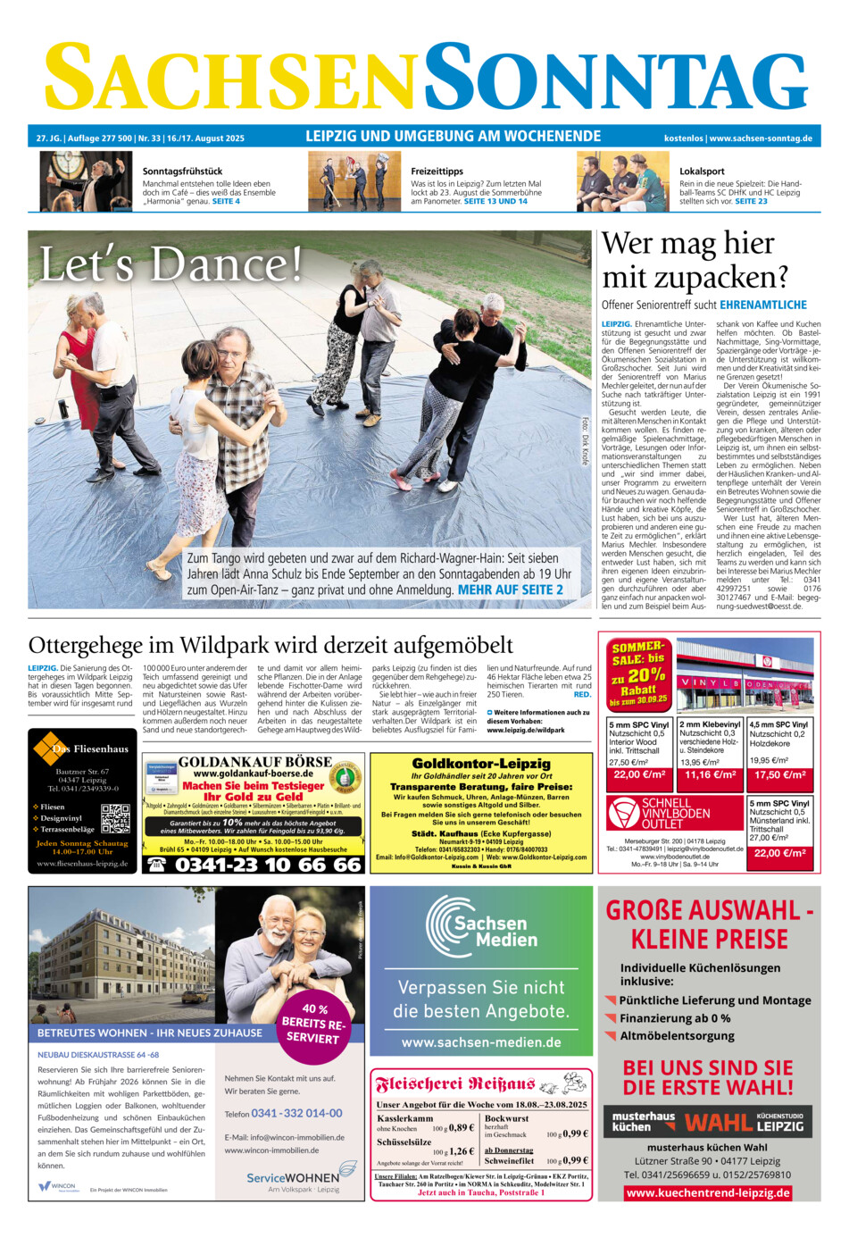 Sachsen-Sonntag Leipzig vom Samstag, 16.08.2025