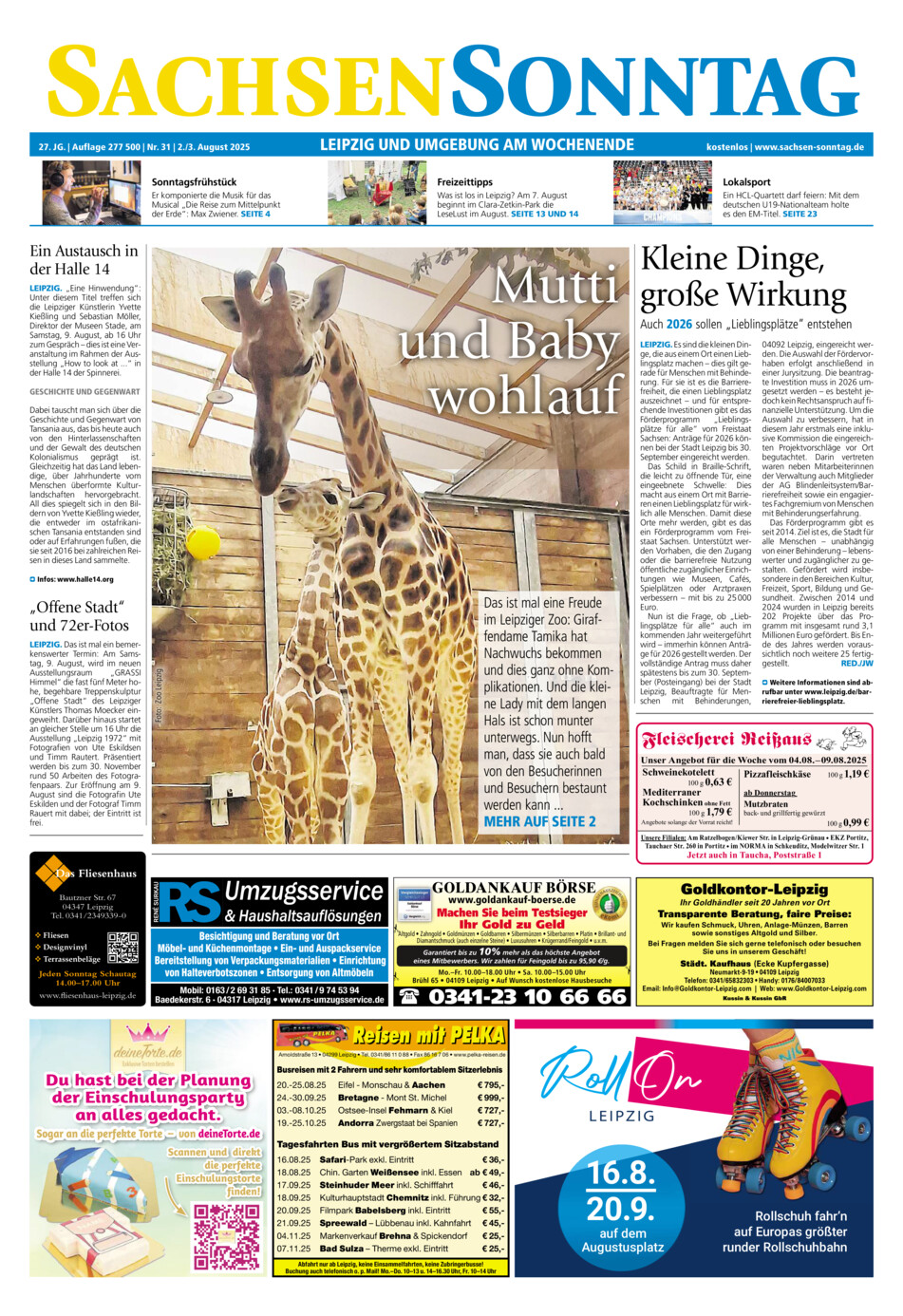 Sachsen-Sonntag Leipzig vom Samstag, 02.08.2025
