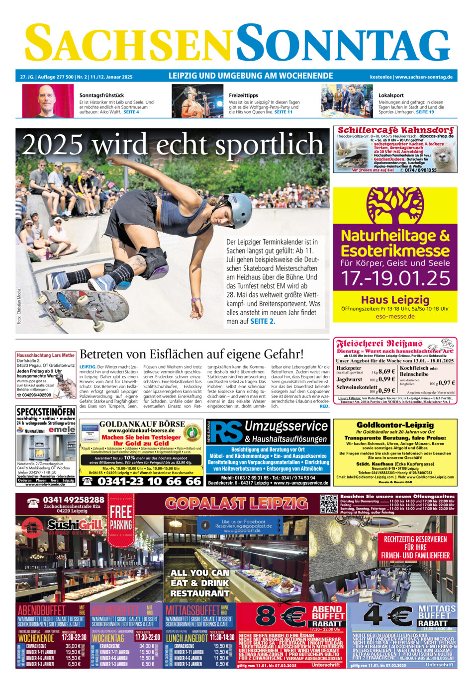 Sachsen-Sonntag Leipzig vom Samstag, 11.01.2025