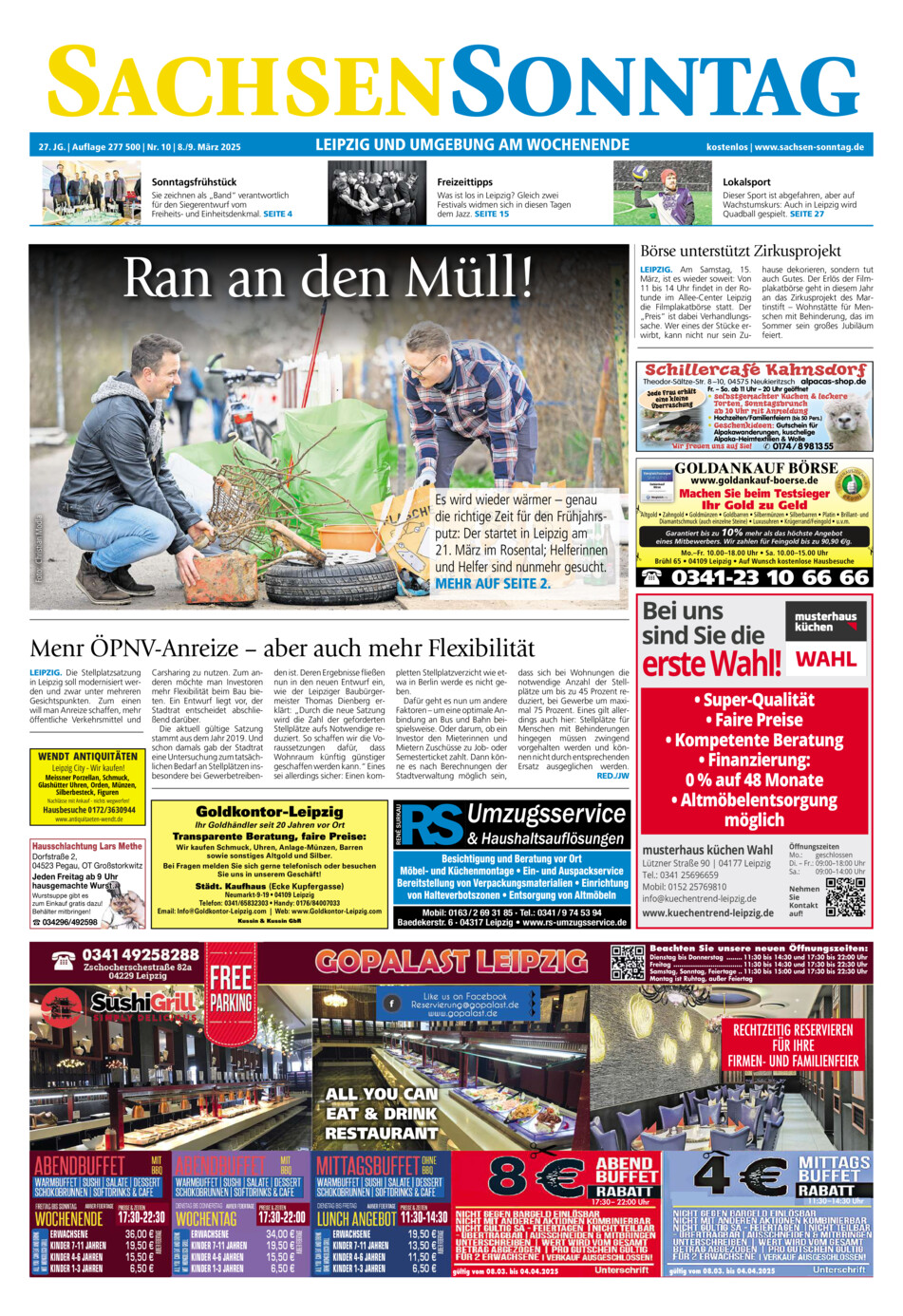 Sachsen-Sonntag Leipzig vom Samstag, 08.03.2025