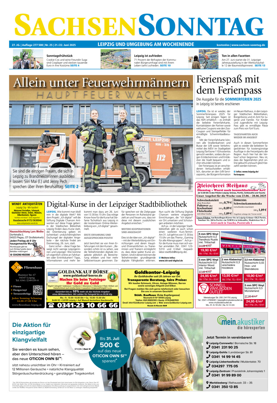 Sachsen-Sonntag Leipzig vom Samstag, 21.06.2025