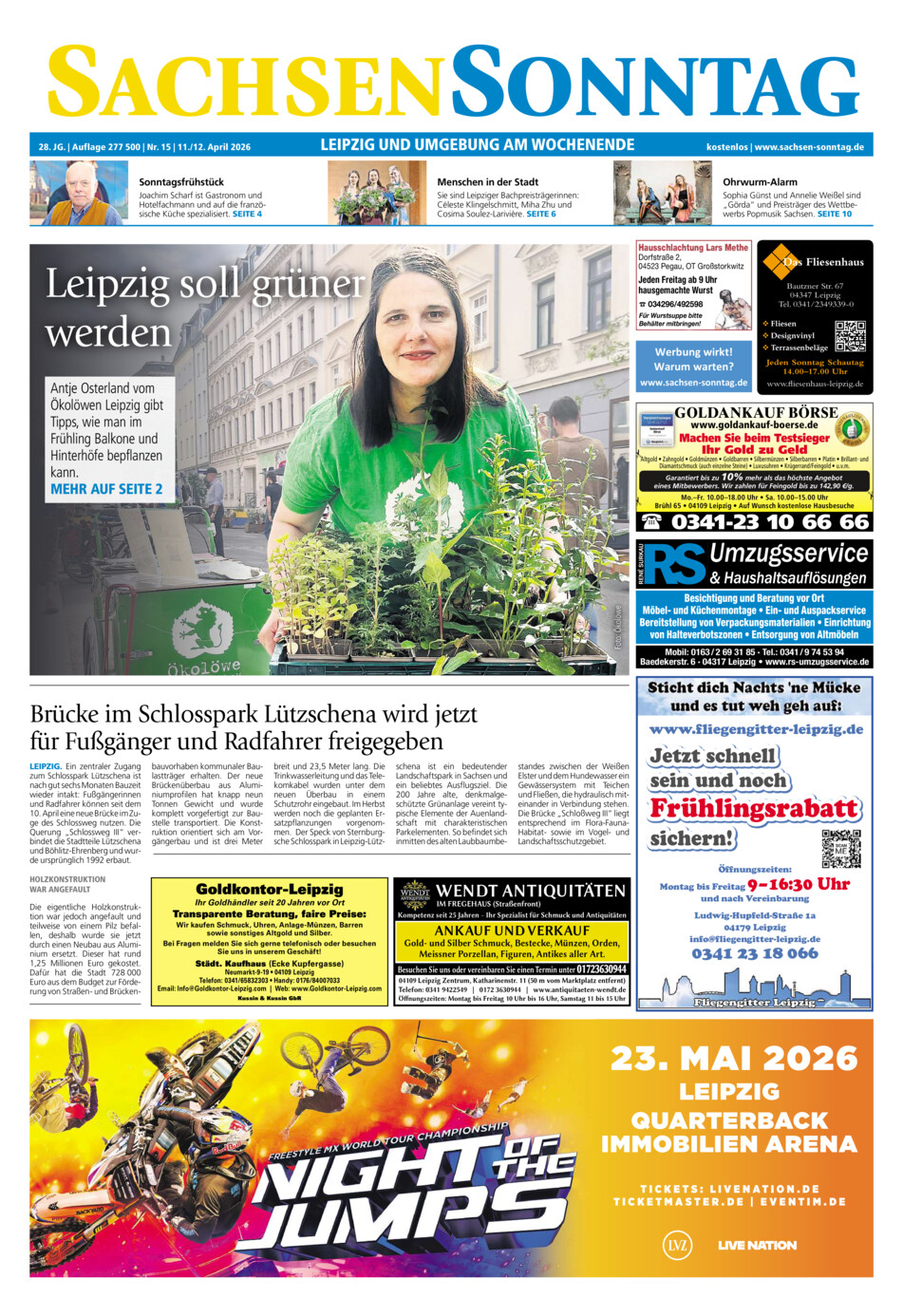 Sachsen-Sonntag Leipzig vom Samstag, 11.04.2026