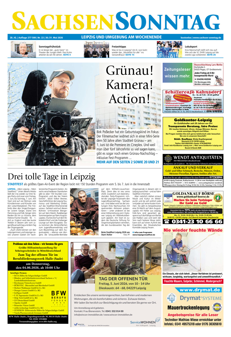 Sachsen-Sonntag Leipzig vom Samstag, 30.05.2026