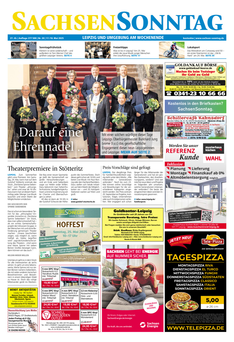 Sachsen-Sonntag Leipzig vom Samstag, 17.05.2025