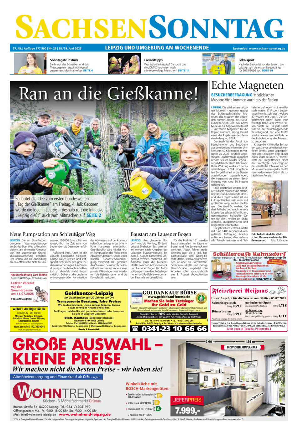 Sachsen-Sonntag Leipzig vom Samstag, 28.06.2025